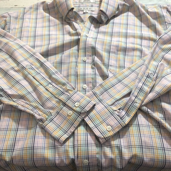 ENRO Blue and Yellow Casual Button Down Shirt - Picture 2 of 5